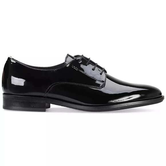New BOSS by Hugo Boss Men's Colby Derby Patent Leather Dress Shoes Size 11 - Picture 1 of 4